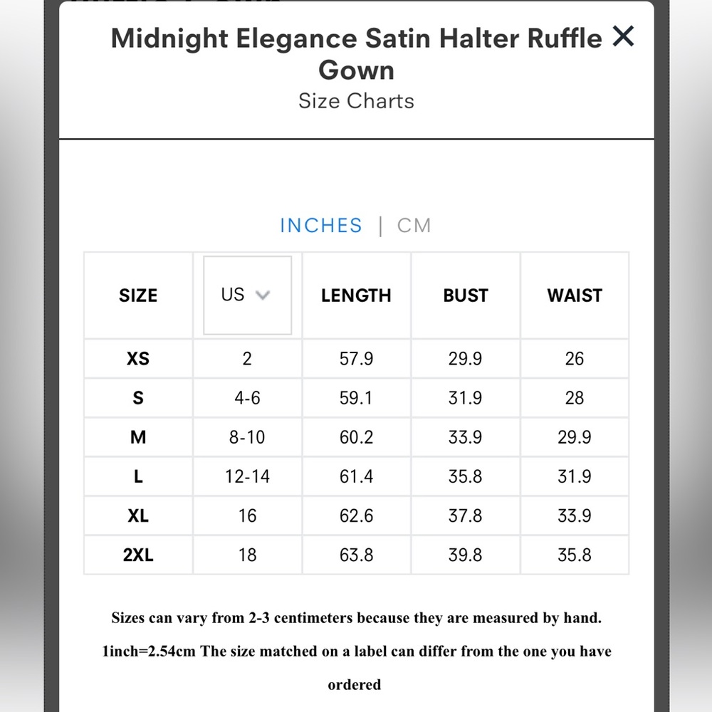 NWT Satin Halter Ruffle Gown (Champagne color) ✨ - Picture 5 of 6